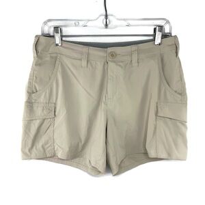 Worldwide Sportsman Cargo Nylon Tan Cargo Shorts with Belt Loops Quick Dry 6